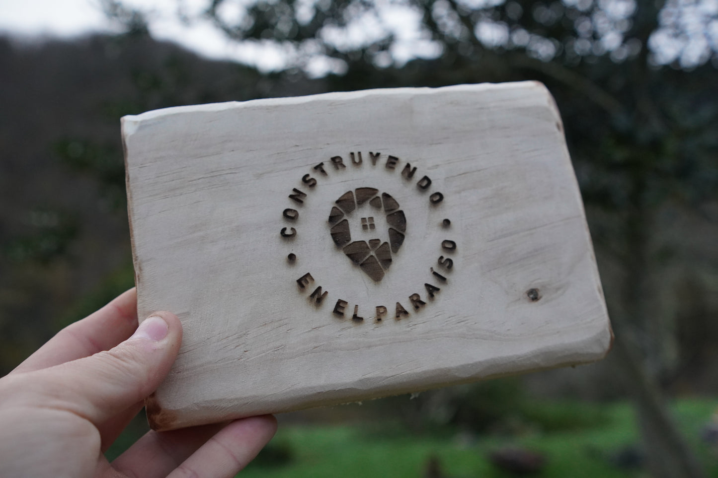 Placa letrero personalizado en madera