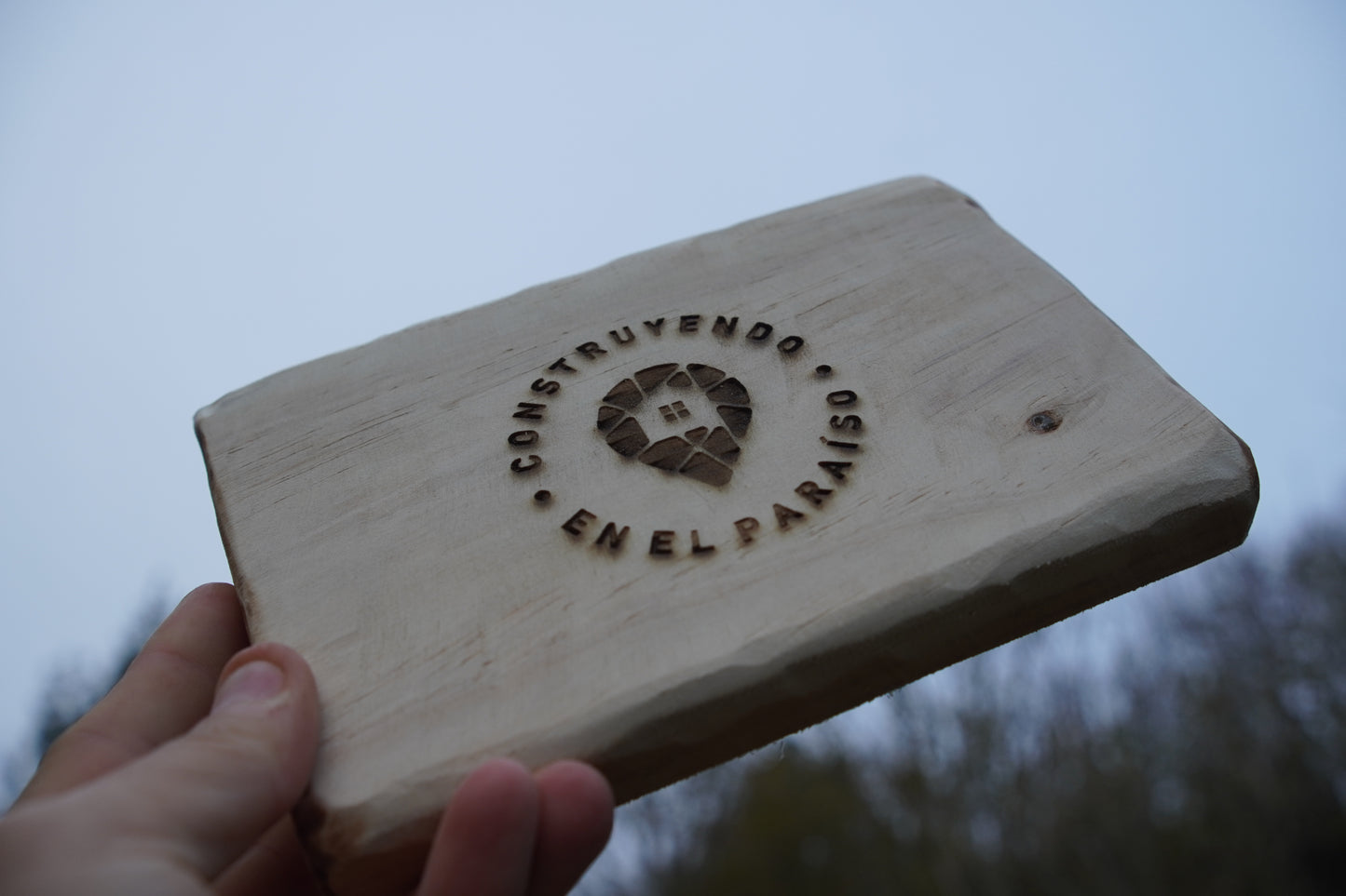 Placa letrero personalizado en madera